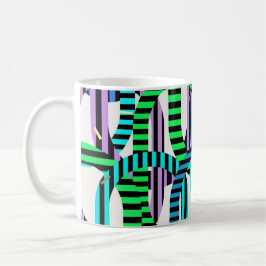 Colorful Bauhaus Geometric Pattern  Koffiemok