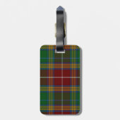 Colorful Baxter Tartan Pset Bagagelabel (Achterkant verticaal)