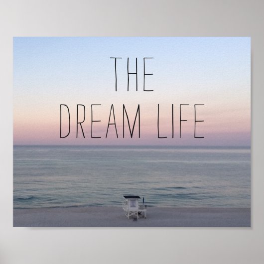 Colorful Beach Dream Life Poster (Voorkant)