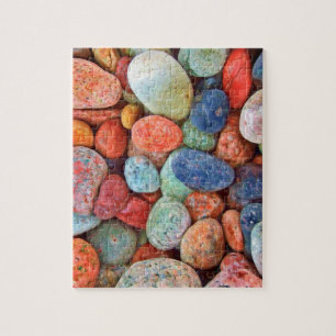 Colorful Beach Pebbles Smooth Stones Rocks Patroon Legpuzzel