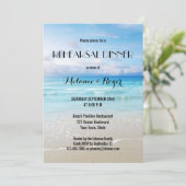 Colorful Beach repesial Dinner Invitation Kaart (Staand voorkant)
