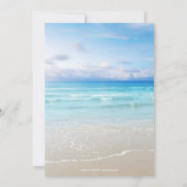 Colorful Beach repesial Dinner Invitation Kaart (Achterkant)