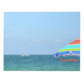 Colorful Beach Umbrella Notitieblok (Voorkant)