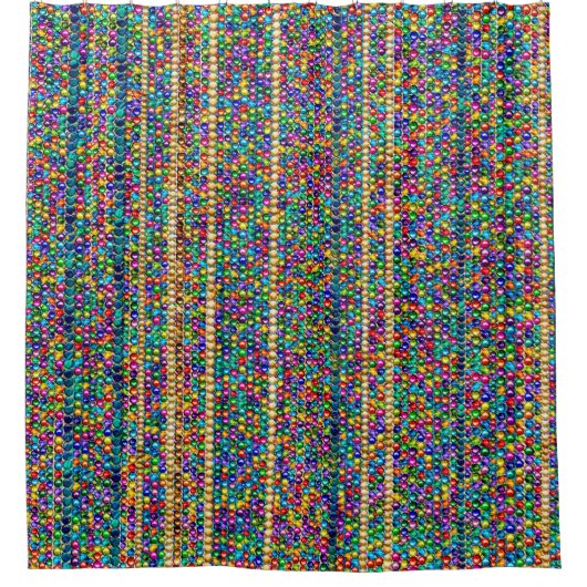 Colorful Beads Pattern Douchegordijn (Voorkant)