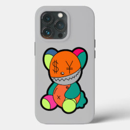 Colorful bear iPhone 13 pro hoesje