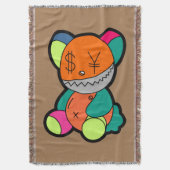 Colorful bear deken (Voorkant Verticaal)