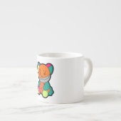 Colorful bear espresso kop (Voorkant rechts)