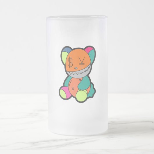 Colorful bear matglas bierpul (Center)