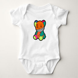 Colorful bear romper