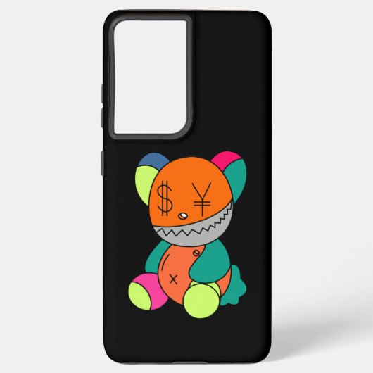 Colorful bear samsung galaxy hoesje (Achterkant)