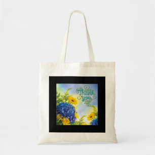 Colorful Bedankt Floral Tote Bag