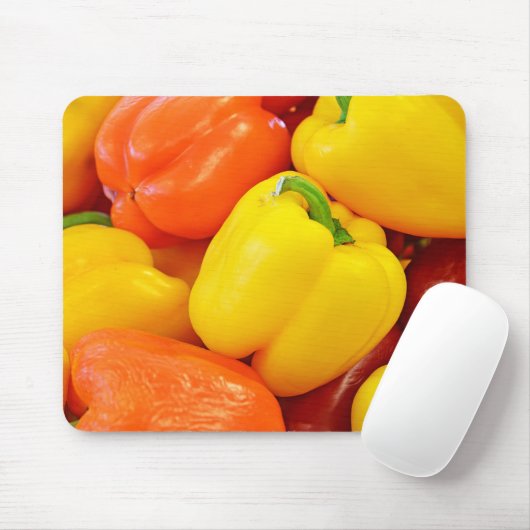 Colorful Bell Peppers Collectie Muismat (Met muis)
