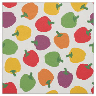 Colorful Bell Peppers Stof