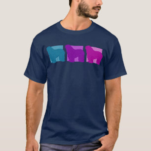 Colorful Bergamasco Silhouettes T-shirt