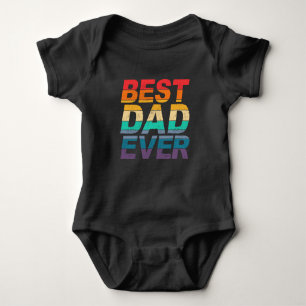 Colorful Best Pap Ever Vaderdag Bodysuit