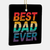Colorful Best Pap Ever Vaderdag | ORNAMENT (Rechts)