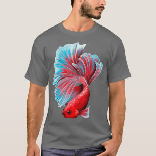 Colorful betta fish design t-shirt