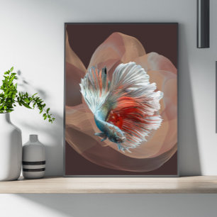 Colorful betta Poster