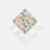 Colorful Bicycle Patroon Servetten (Hoek)