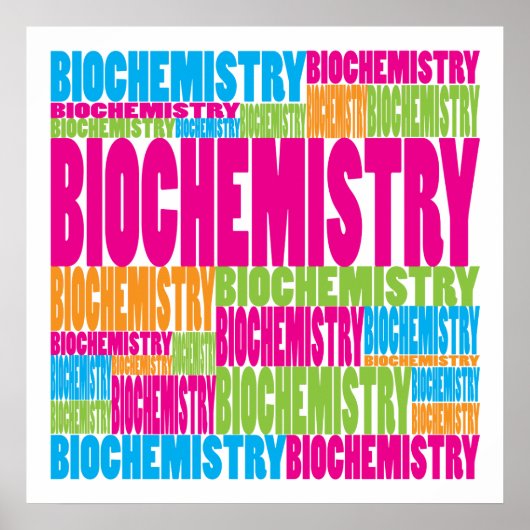 Colorful Biochemie Poster (Voorkant)