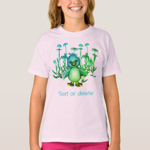 Colorful Bird and Daisy Flowers kletsen gepersonal T-shirt