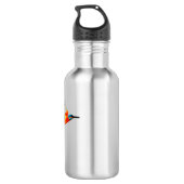 Colorful Bird Art Kingfisher Waterfles (Achterkant)