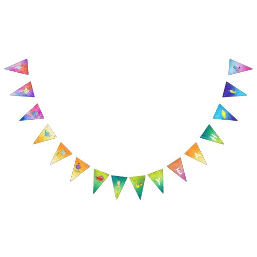 Colorful Bird Bunting Penant Banner (Alle)