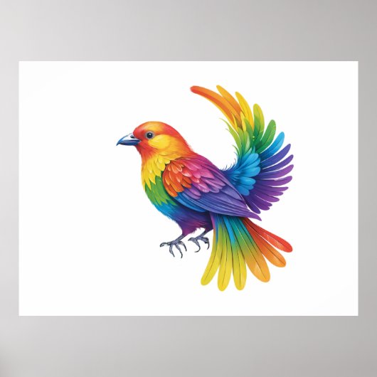Colorful Bird Poster (Voorkant)