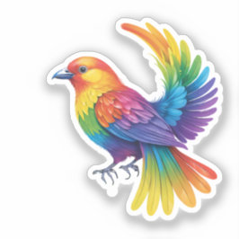 Colorful Bird Sticker
