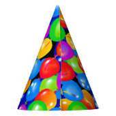 Colorful Birthday-ballonnen Feesthoedjes (Achterkant)