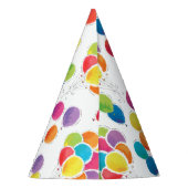 Colorful Birthday-ballonnen Feesthoedjes (Achterkant)