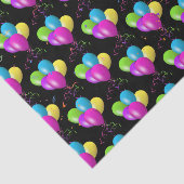 Colorful Birthday Balloon Bouquet Tissuepapier (Detail)