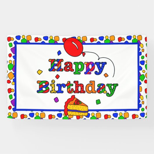 Colorful Birthday Banner (Horizontaal)