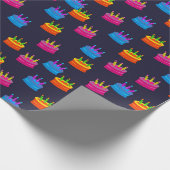 Colorful Birthday Cakes Cadeaupapier (Hoek)