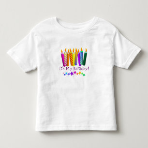 Colorful Birthday Candle Wishes Kinder Shirts