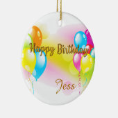 Colorful Birthday Keramisch Ornament (Rechts)