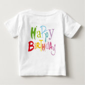Colorful Birthday Kids Tee (Achterkant)
