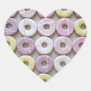 Colorful Biscuits Hart Sticker