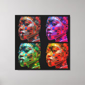 Colorful Black Women Stretched Canvas Print (Voorkant)