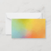 Colorful Blank Elegant Modèle Personnalisé Abstrai (Dos)