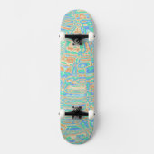 Colorful Blobs Skateboard (Voorkant)