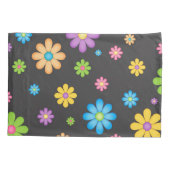 Colorful Bloemenmeisje Power Hippie Kussensloop (Achterkant)