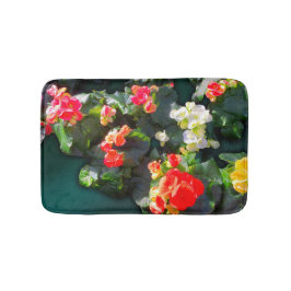 Colorful Blooming Flowers Badmat