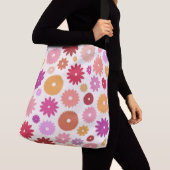 Colorful Blooms Large Pattern Crossbody Tas (Dichtbij)