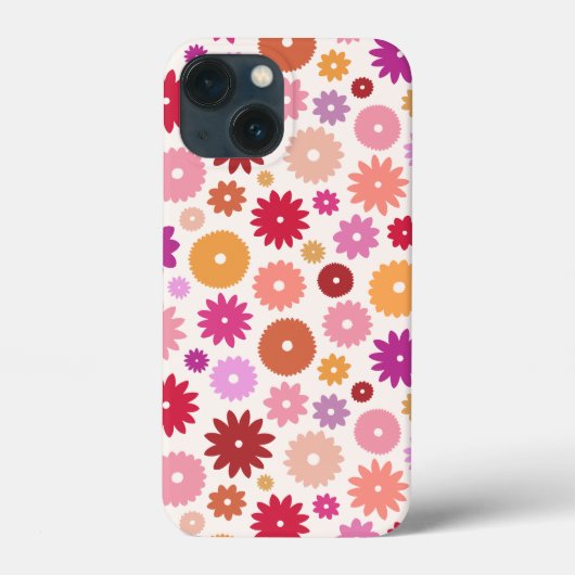 Colorful Blooms Pattern Case-Mate iPhone Case (Achterkant)