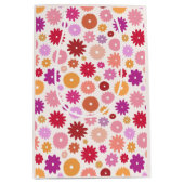Colorful Blooms Pattern Medium Cadeauzakje (Voorkant)