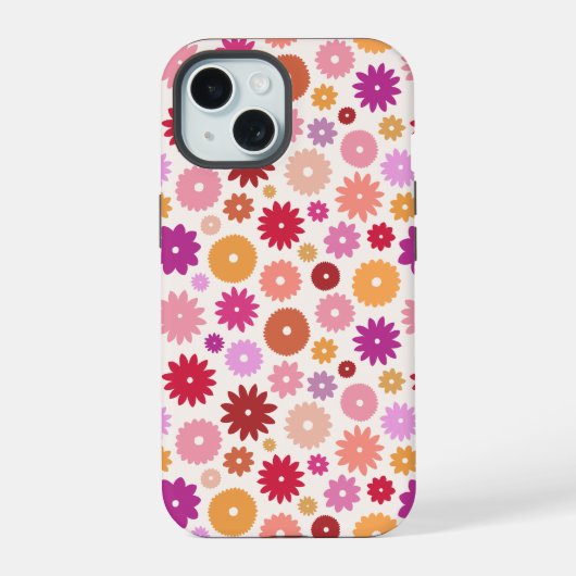 Colorful Blooms Repeat Pattern (Verso)