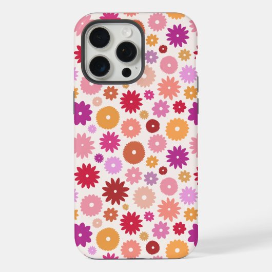 Colorful Blooms Repeat Pattern (Verso)