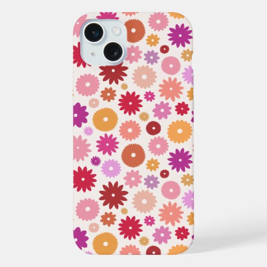 Colorful Blooms Repeat Pattern (Verso)