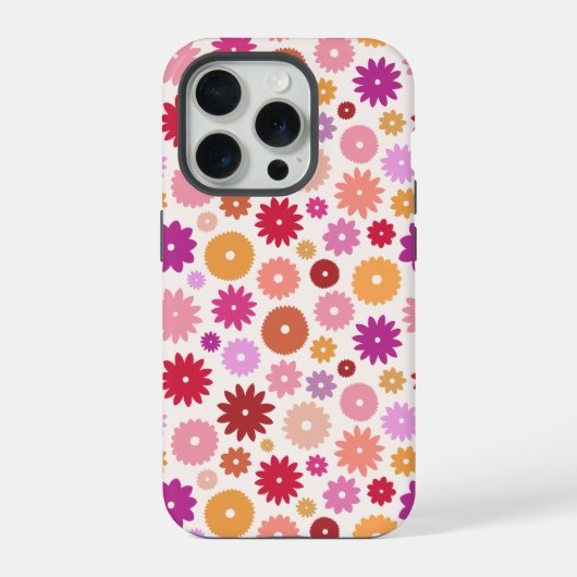 Colorful Blooms Repeat Pattern (Verso)
